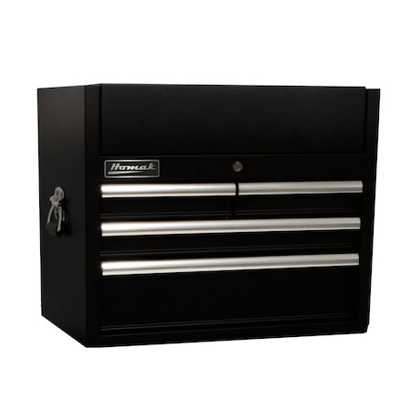 Homak 27in SE Series 4-Drawer Top Chest w/Outlet TBK2027042